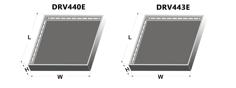 DRV-440E / DRV-443E LED Leisten/Streifen, seitlich abstrahlend